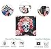 Vintage Sugar Skull Ergonomic Design Girly Cute Mouse Pad with Wrist Rest Hand Support. Round Large Mousing Area. Matching Microfiber Cleaning Cloth for Glasses & Screens. Great for Gaming & Work