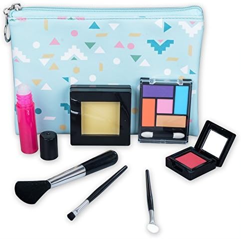 TOKIA Pretend Play Makeup Kit for Girls with Cosmetic Bag(Candy Green)