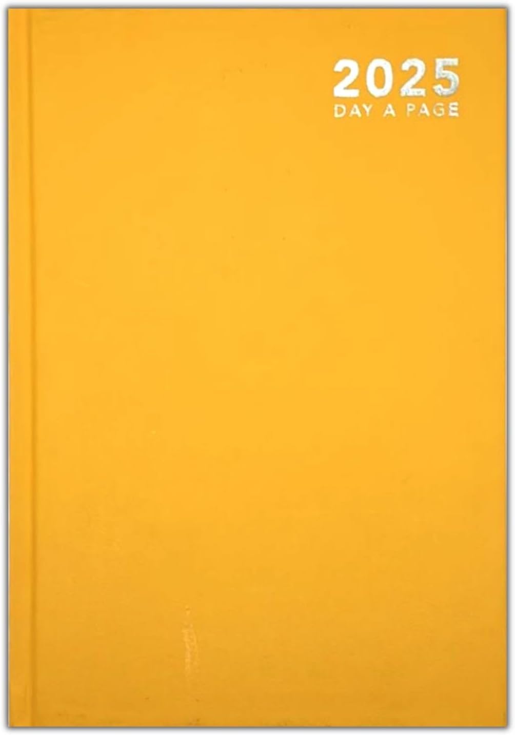 Top Sale 2025 Day Per Page A4 Yearly Diary with Hard Cover and Matching Ribbon Marker – Yellow