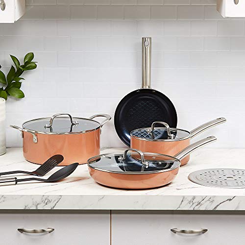 Copper Chef Black Diamond 10Piece NonStick Induction Cookware Set