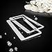 Ohuhu 2-pack Bling Diamond License Plate Frames with 8 Crystal Rows Rhinestone License Frames