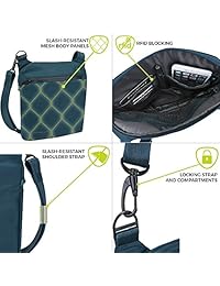 Travelon - Bolso bandolera pequeño antirobo), 43126530