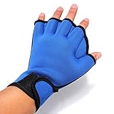 Sorliva Swimming Gloves Frog Web Gloves Finger Gloves Fitness Training Gloves Body Resistance Removing Aquatic Gloves