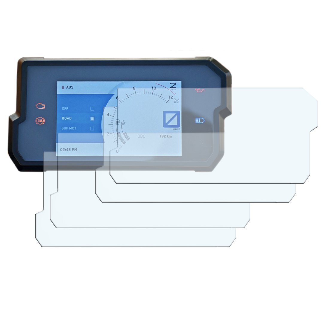 Speedo Angels Dashboard Screen Protector compatible with 790 890 ADVENTURE (2019+) 2 x Ultra Clear & 2 x Anti Glare