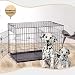 BestPet 42" 2 Doors Pet Folding Suitcase Dog w/Divider Cat Crate Cage Kennel w/Tray LC primary