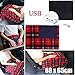 2019 Winter Warm Throw Blanket Cuekondy Portable 5V USB Heated Electric Emergency Blanket Cover for Car Traveling Camping Office ectthumb 1