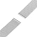 for Fossil Gen 4 Q Venture HR/Gen 3 Q Venture Watchband, TRUMiRR 18mm Watchband Milanese Loop Stainless Steel Band Strap for Huawei Watch, Huawei Fit Honor S1, Withings Activite/Steel/Pop, Silver