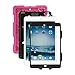 ACEGUARDER Apple Ipad Mini 2 Case Waterproof Rainproof Shockproof Kids Proof Case for Ipad Mini 2 (Gifts Outdoor Carabiner + Whistle + Handwritten Touch Pen) (ROSE/BLACK)