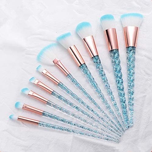 Beauty tools 10個入りユニコーンメイクブラシセットMaquiagemファンデーション・パウダー化粧品ブラッシュアイシャドウの女性の美しさグリッターアップブラシツールを作ります makeup brushes, eye shadow brushes, foundation bru (Handle Color : 5pcs Orange)