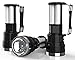 POVAST Rechargeable Solar Flashlight for Survival Kit Emergency has Ultra Bright 500 Lumen LED Spotlight and 24 LED Lantern with Solar and AC Rechargeable Lithium Battery for Emergency