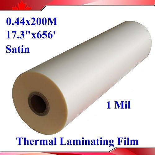 17.3"x656' (0.44x200m) Satin/matte/falt Uv Hot 1roll Luster Thermal Laminating by Thermal Laminating