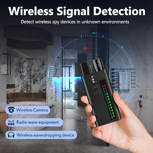 FOWARD GAUSS Professional Hidden Camera Detector - Anti-Spy, RF Signal Scanner for GPS/Listening/Magnetic Devices, Portable Microphone Detector and Spy Cameras