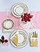 Talking Tables Gold Party Decorations | Gold Paper Plates | White And Gold Plates | Great For Wedding, Bridal Shower, Christmas And Birthday Decorations | Large