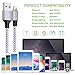 iPhone Charger, YUNSONG 3Pack 6FT Nylon Braided Lightning Cable Charging Cord USB Cable Compatible with iPhone Xs MAX XR X 8 7 6S 6 Plus SE 5S 5C 5 (Silver White)