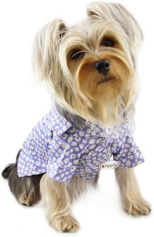 Adorable Fun Floral Button-Up Shirt for Dogs - XL