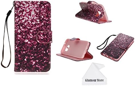 Galaxy S7 Case,Flower Printed Pattern Leather Wallet Flip Protective Case Cover with Credit Card Holder For Samsung Galaxy S7,Not Fit For Galaxy S7 Edge + Free Cleaning Cloth As a Gift