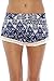 Just Love High Waisted Women Shorts - Summer Pom Pom Beach Shorts,Blue/Cream Floral Chevron,X-Large,Blue/Cream Floral Chevron,X-Large
