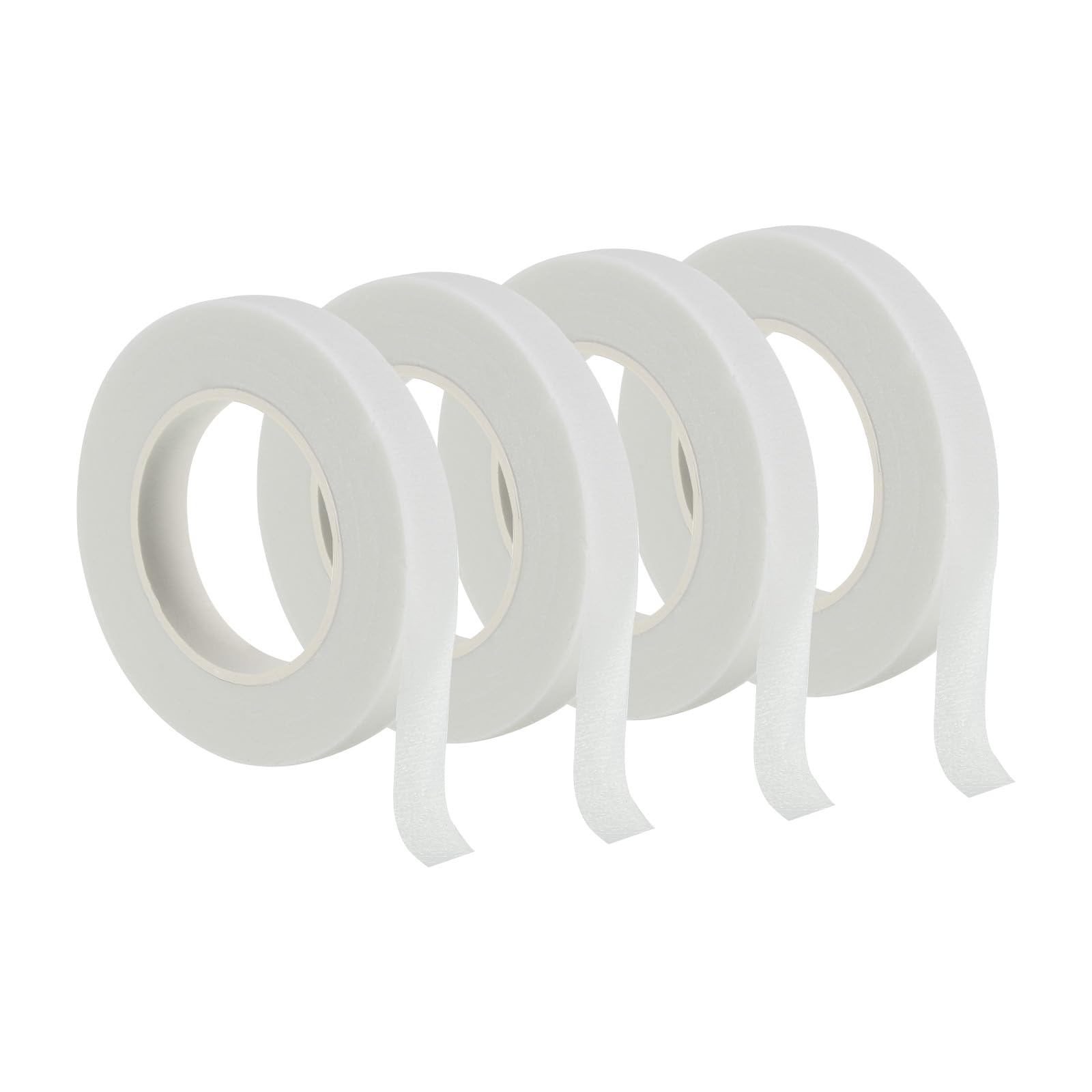 PATIKIL 30 Yard Floral Tapes, 4 Roll Florist Tape Crepe Paper Flowers Bouquets Tapes Waterproof for Flower Stem Wrapping, White (27 Meters)