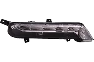 HEADLIGHTSDEPOT Chrome Housing LED Daytime Running Light Compatible with Chevrolet Impala 2014-2020 LTZ Includes Right Passenger Side Daytime Running Light