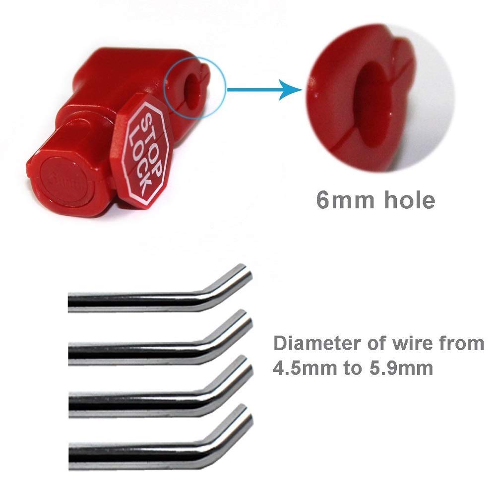 Anti Theft peg Locks for Display Slat Wall. Eau 100 Packs of Peg Hook