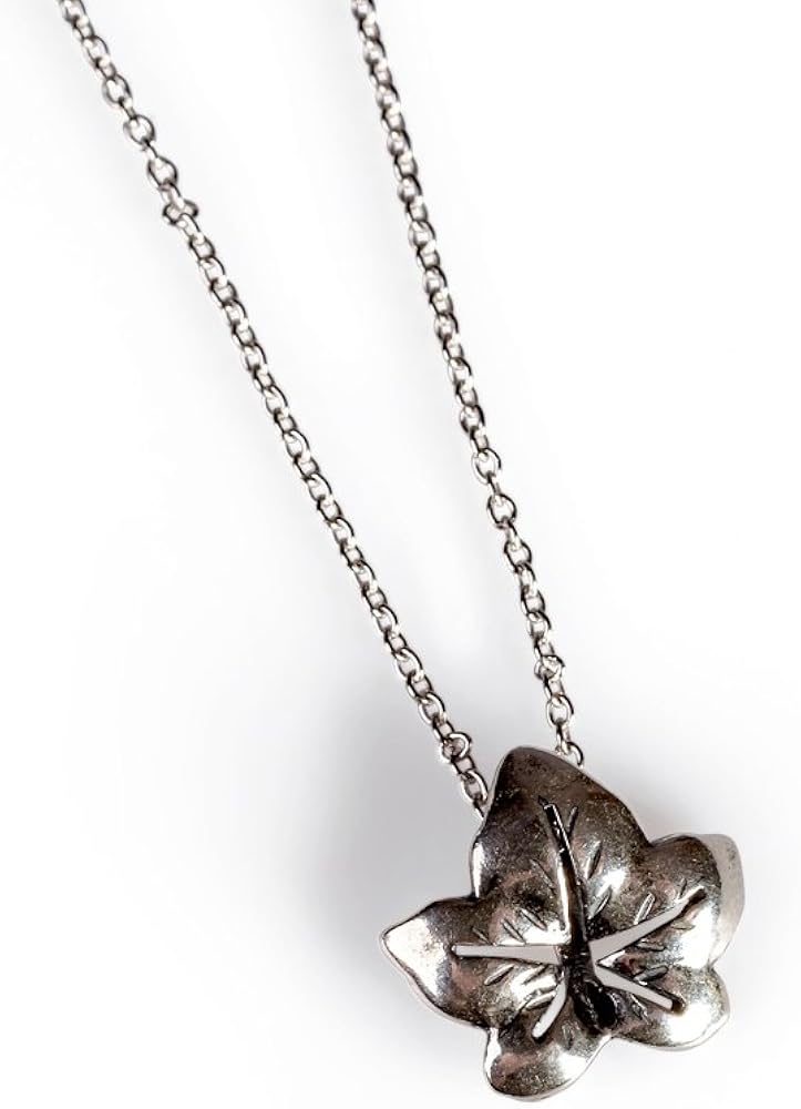 Classic Silver Ivy Leaf Necklace Amazon.co.uk Clothing