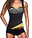 Eleady Womens No Zipper Hot Sweat Slimming Neoprene Shirt Vest Body Shapers (M Fits 30.3-32.6 Waistline, Black)