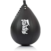 Fairtex SB2 Microfiber Muay Thai Boxing Speed Bag | Compact synthetic hide shell with dense multi-layered foam interior. Four-inch target refines strike velocity and precision