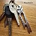 Titanium Punisher Bottle Beer Opener, 2Pcs Durable EDC Pocket Keychain Survival Tool Tactical Pry Bar Spanner Multi Tools for Hiking Camping Hunting Household, Hand Tools, Silver