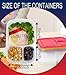 Meal Prep Containers 7-16 Pack Bento Lunch Boxes - 3 Compartment Food Storage Container with Lids (Colorful, 7-3)