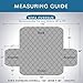 H.VERSAILTEX 100% Waterproof Sofa Slipcover Washable Sofa Cover Non-Slip Couch Cover for 3 Cushion Cover Furniture Protector for Pets Couch Slipcovers with Puppy Paw Silicone Backing (XL Sofa, Taupe)