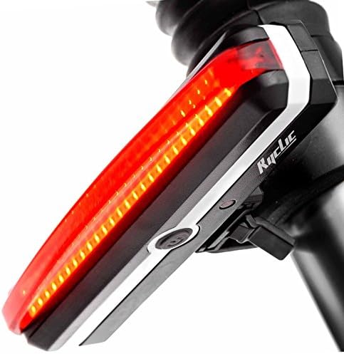 RYCLIC Mountain Bike Tail Light Rechargeable LED USB Taillight 6 Modes Super Bright Waterproof Tail Lamp Safety Warning Light Easy Tool-Less Installation Fit All Bicycles