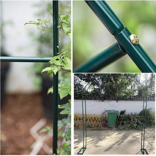 YYQ SHOP Gartenbogen Rosenbogen Gartendeko Rankhilfe Pergola Hochzeitsbogen Rankbogen Rankgitter Metall Rostfrei,für… – Bild 5