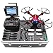 Potensic Drone with HD Camera, F181DH RC Drone Quadcopter RTF Altitude Hold UFO with Stepless-Speed Function, 2MP Camera& 5.8Ghz FPV LCD Screen Monitor & Drone Carrying Case - Red
