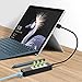 Alxum 3 Port USB 3.0 Extension Hub with RJ45 Gigabit Ethernet Adapter for Surface Pro 6/5/4/3, 10/100/1000 Mbps Ethernet Network Compatiable with MacBook Air/Pro, iMac, Chromebook, Linux, PC