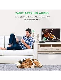Friencity Receptor de transmisor Bluetooth de largo alcance para TV PC