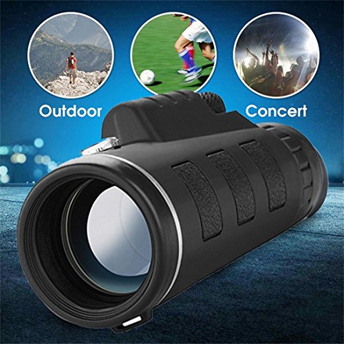 Fheaven (TM) 40X60 Zoom Oversized Eyepiece Optical HD Lens Monocular Telescope [Great for Bird Watching, Camping, Hiking, Concert and Sightseeing ] + Tripod+Universal Phone Clip - Thumbnail 6