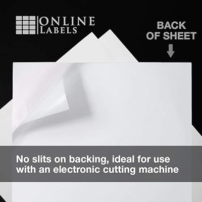 Buy Waterproof Sticker Paper White Matte Comparable To Vinyl Inkjet 100 Sheets 8 5 X 11 Full Sheet Label Inkjet Printers Online Labels Online In Tunisia B01g3wf1sy