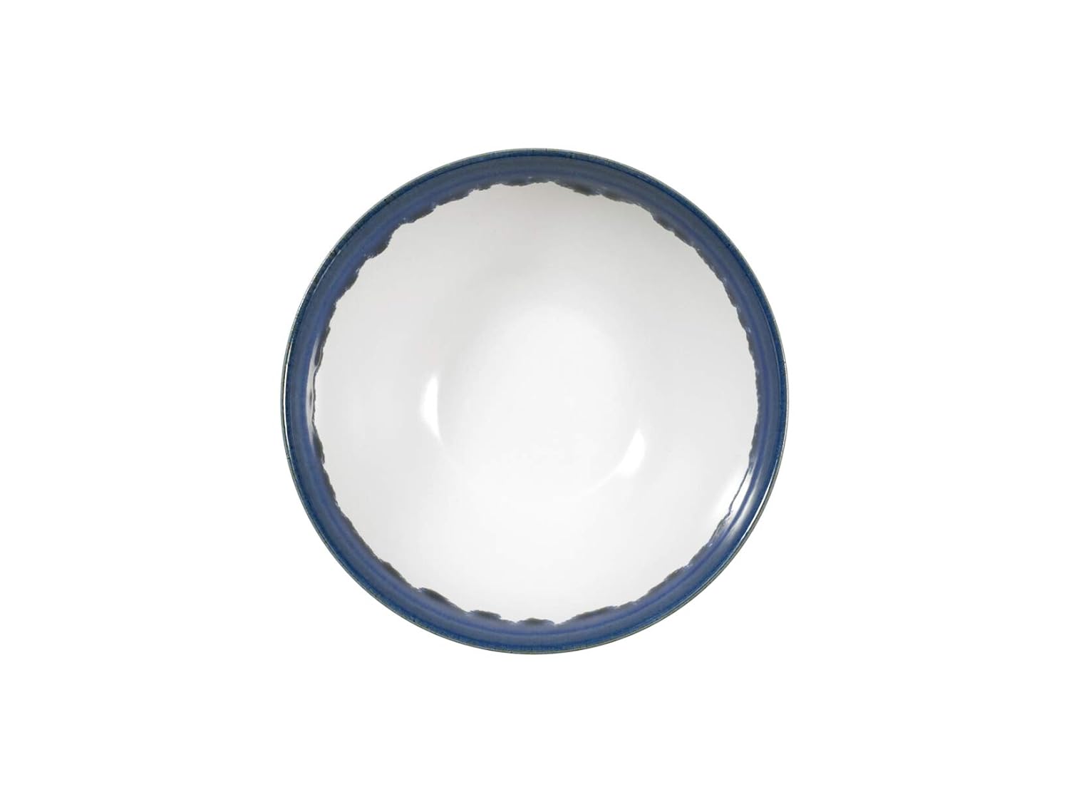 H&H 826900 Denver - Juego de 6 cuencos, Stoneware, borde azul, 16 ...