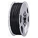 eSUN 3D 3mm PETG Solid Black Filament 1kg (2.2lb), PETG 3D Printer Filament, Actual Diameter 2.85mm +/- 0.05mm, Solid Opaque Black