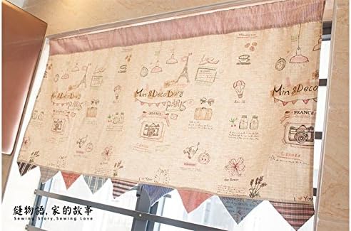 EQEQ Fluid Systems, [in the Japanese style], this curtain/rideau cabinet decoration Rideau/half shade/curtain on - a 137 x 70 cm (54 x 28 Customs)