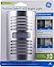 GE Enbrighten LED Motion Sensor Night Light, Plug-In, 40 Lumens, Motion-Select with 25ft Detection, Dusk-to-Dawn, Brushed Nickel Louver – 37299 (1 Pack)