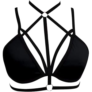 Sexy Lingerie for Women Criss Cross Bralettes Strappy Backless Soft Push | Up Open Front Seamless Lightweight Honeymoon Bras