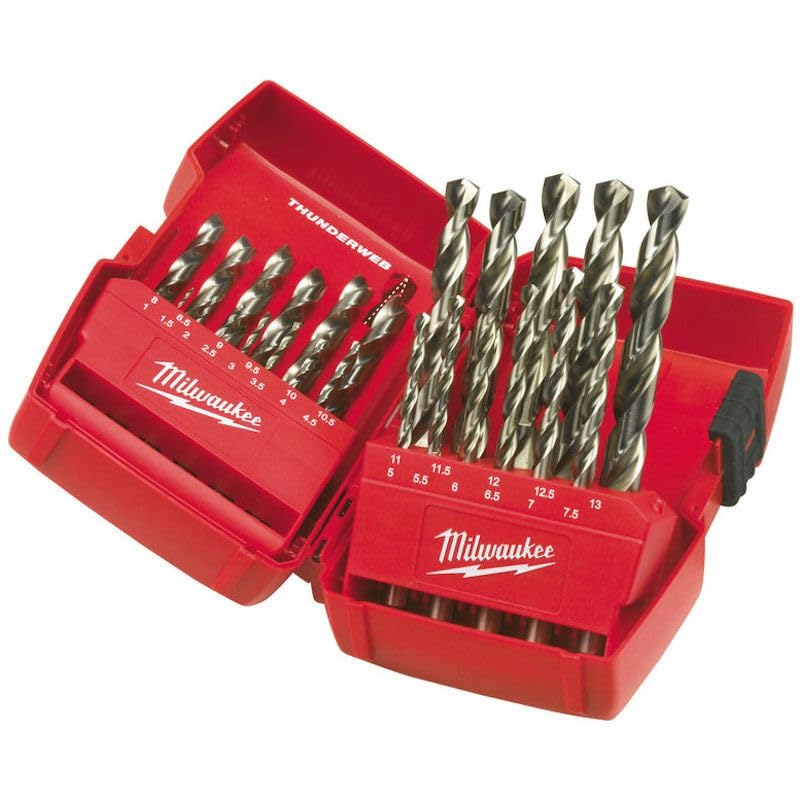 Milwaukee 4932352376 Set of Drill Bits Hss-G Thunderweb-25Pc