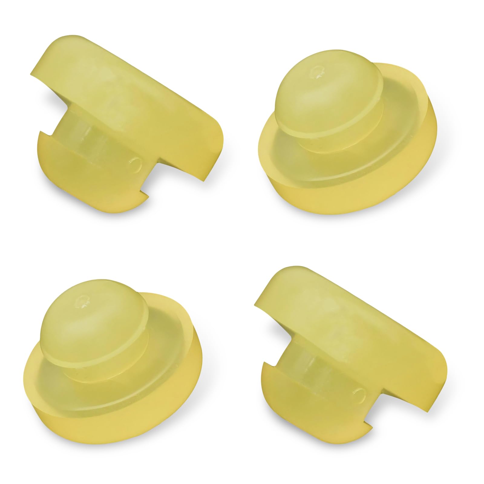 Photo 1 of lekudo 4 PCS Car Brake Clutch Pedal Stopper Plug, Rubber Anti-Scratch Wear-Resistant Shock-Absorbing Pad, Replacement 46584-5P010 46584-S0100 46584-2Y000, Compatible with Nissan Infiniti (Beige)