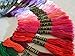LAOZHOU Cross Stitch Floss 50/100 Skeins Premium Rainbow Color Embroidery Floss Sewing Threads (100 Skeins)