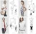 ETSYG 32'' Silk Scarf Women's Fashion Pattern Large Square Satin Headscarf Headdress