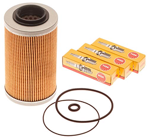 Sea Doo 4-Tec Maintenance Kit Oil Filter W/O-Ring & NGK Spark Plugs
