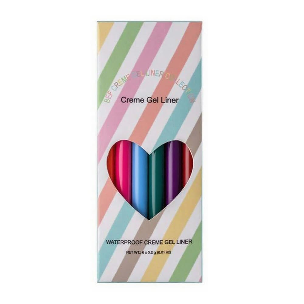 GL-Turelifes 6 Colors Matte Liquid Eyeliner Set, Waterproof Colorful Eyeliner Pen Long Lasting Matte Eye Liner Pencil (Set C)