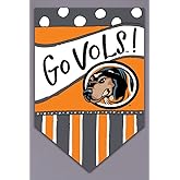 Magnolia Lane NCAA TN Tennessee Football Garden Flag, Dots and Stripes