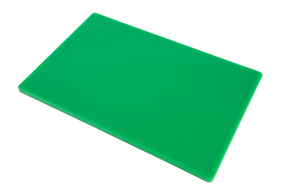 Professional Plastic Cutting Board, HDPE Poly for Restaurants, Dishwasher Safe and BPA Free (18 x 12 x 1/2, Green)